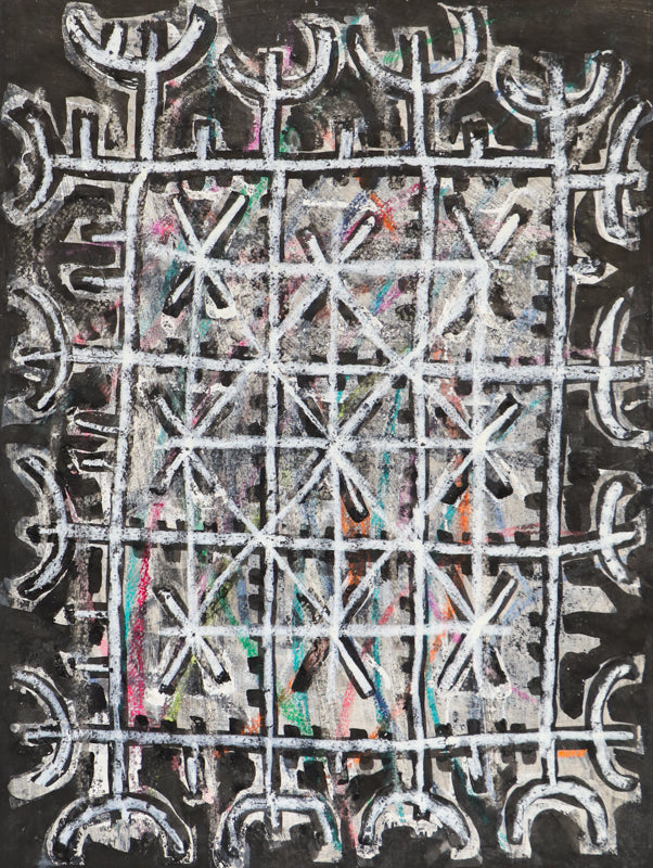 Edward Marecak, Magic Carpet, Mixed Media Painting, 1960's, vintage, art, for sale, purchase, denver, modern, abstract