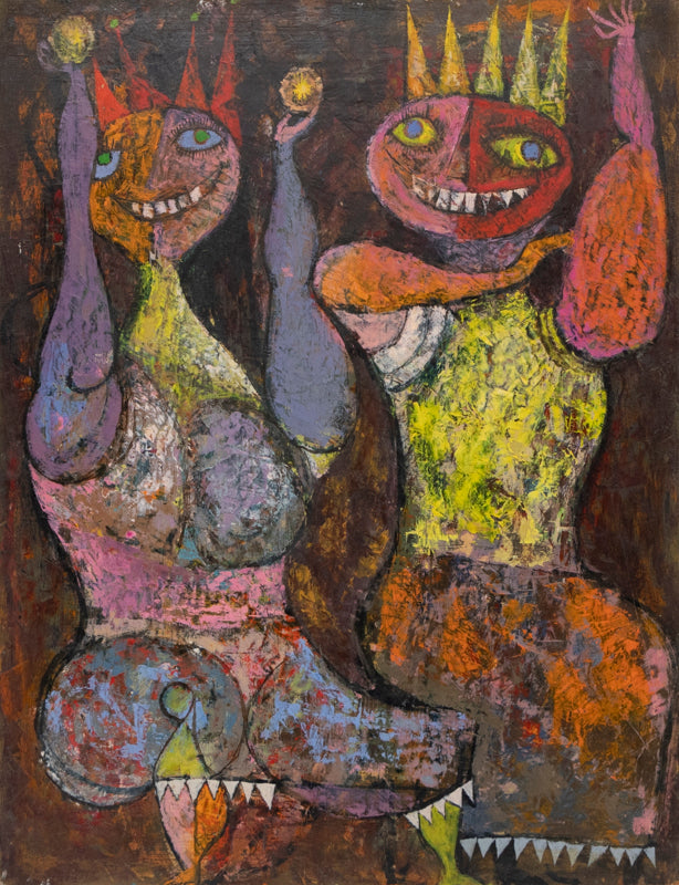 Edward Marecak, Royal Celebration, Acrylic Painting, 1950, vintage, art, for sale, purchase, denver, modern, abstract